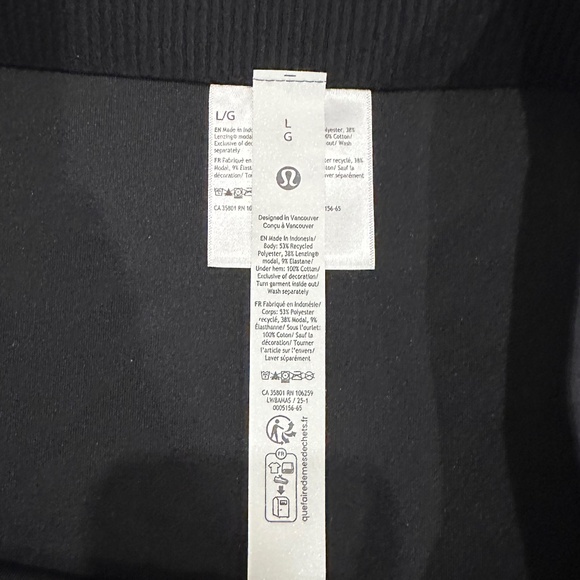 LULULEMON SOFTSTREME HIGH RISE MINI SKIRT BLACK LARGE NWT - Picture 9 of 9